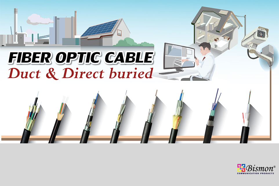 Fiber optic cable for duct and direct buried type